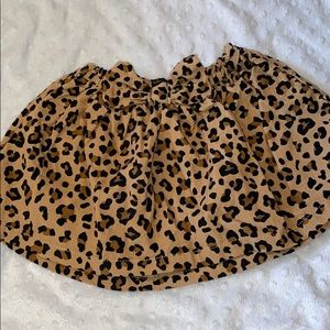 Toddler leopard print skirt